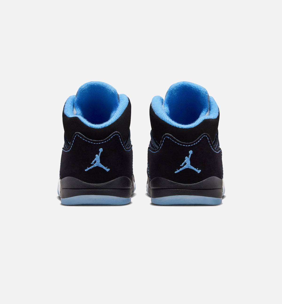 Air Jordan 5 Retro Black Carolina Infant/Toddler Shoes | Black/University Blue/White