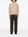 Auralee gauge crew-neck cardigan