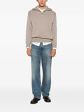 Daniele Fiesoli half-zip ribbed-trim sweater