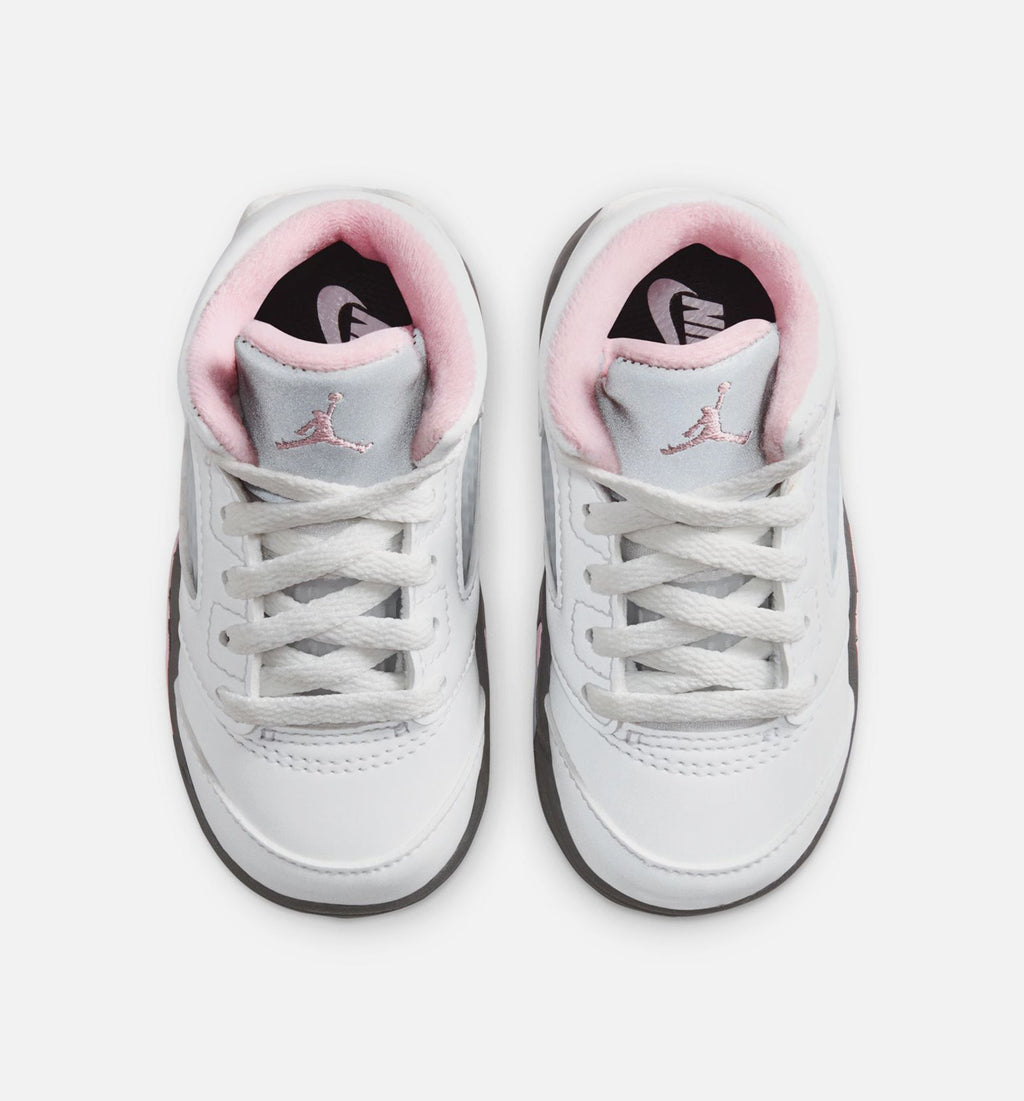 Air Jordan 5 Retro "Medium Soft Pink" Infant/Toddler Shoe – White/Black/Medium Soft Pink