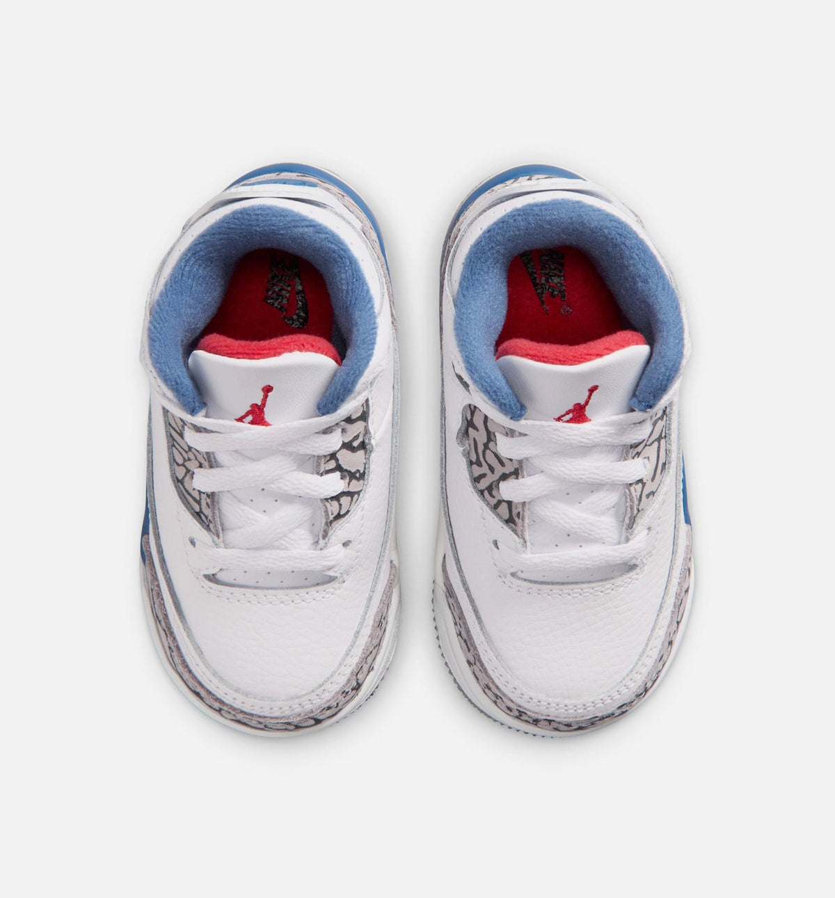 Air Jordan 3 Retro OG True Blue Infant/Toddler Lifestyle Shoes - White/Fire Red/True Blue