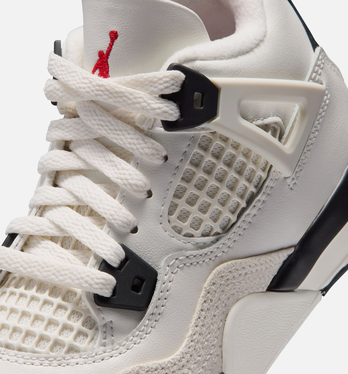Air Jordan 4 Retro 'Flight Club' Preschool - Sail/Black/University Red