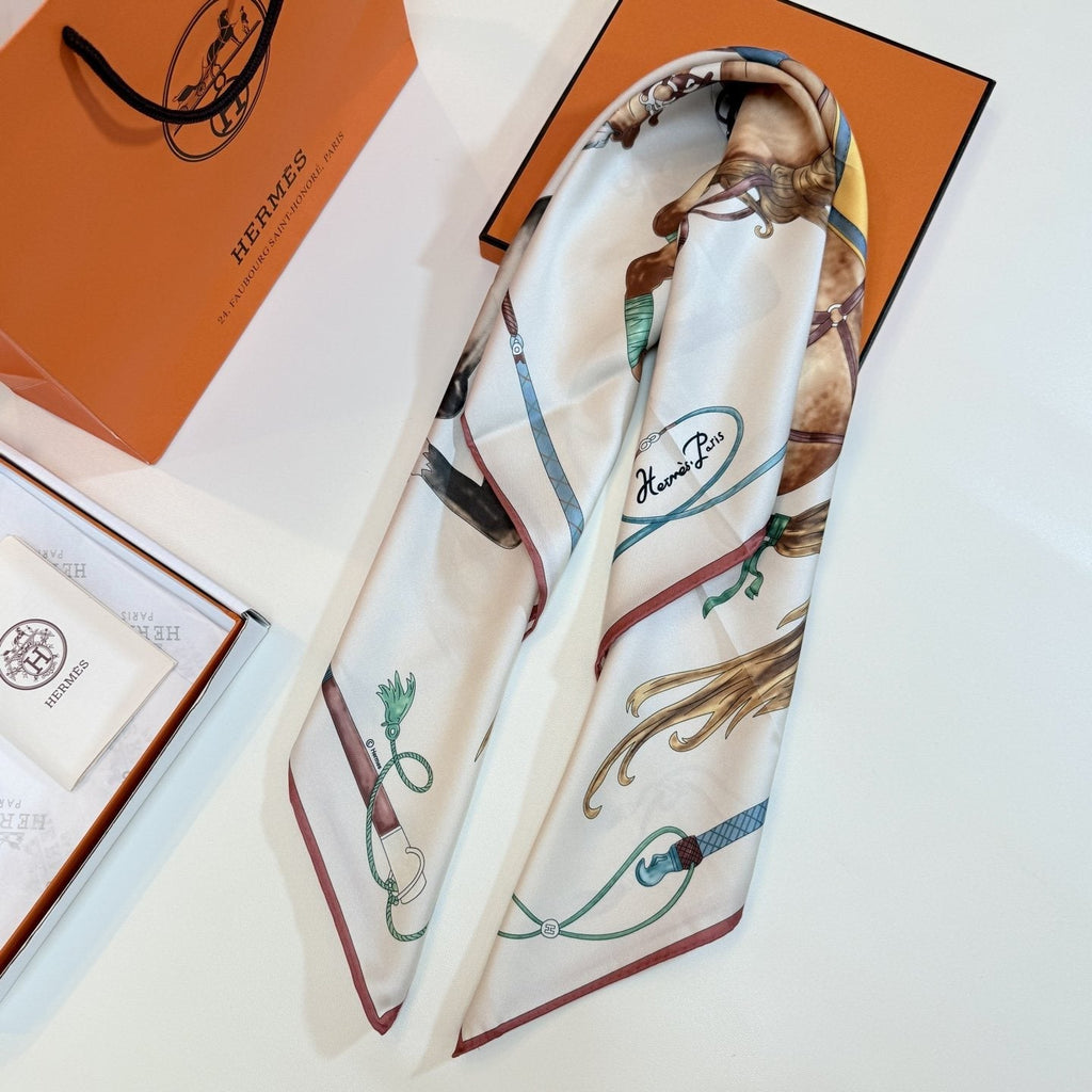 Hermès Equestrian Silk Scarf