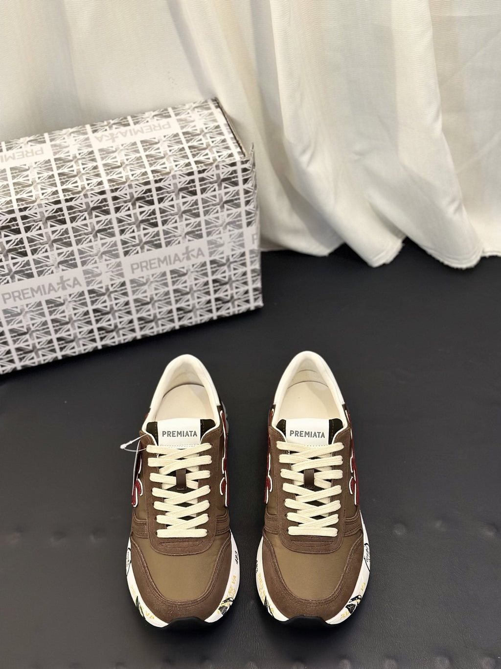 Premiata Panel-Detail Men's Sneakers